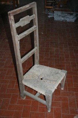 Sedia da lustrascarpe '800